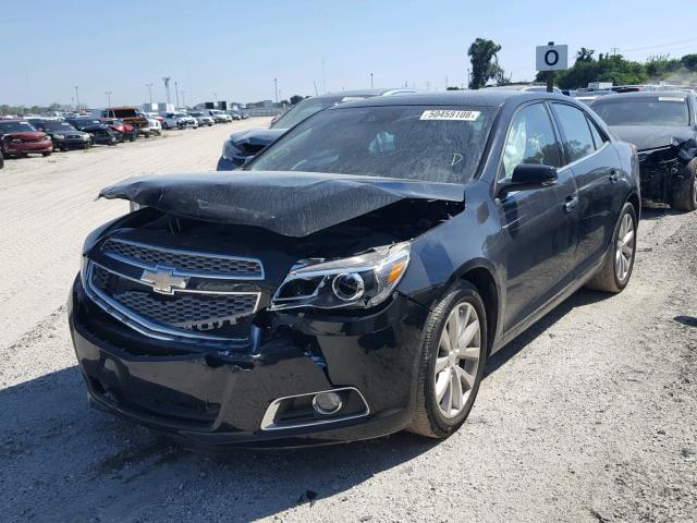 1G11H5SA8DU116313 - 2013 CHEVROLET MALIBU LTZ BLACK photo 2