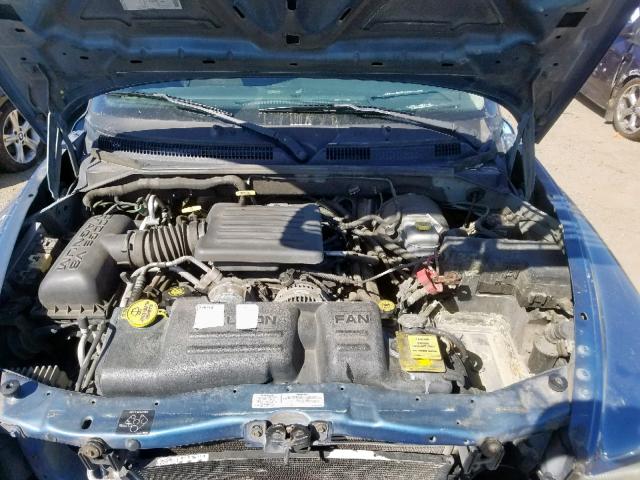 1B4HS28NX1F638860 - 2001 DODGE DURANGO BLUE photo 7