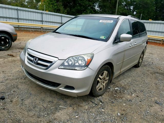 5FNRL384X5B004685 - 2005 HONDA ODYSSEY EX SILVER photo 2