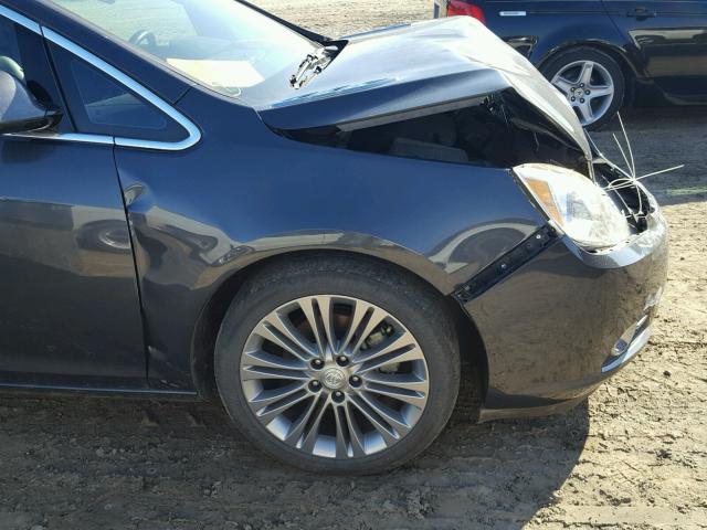 1G4PS5SK0C4212328 - 2012 BUICK VERANO SILVER photo 9