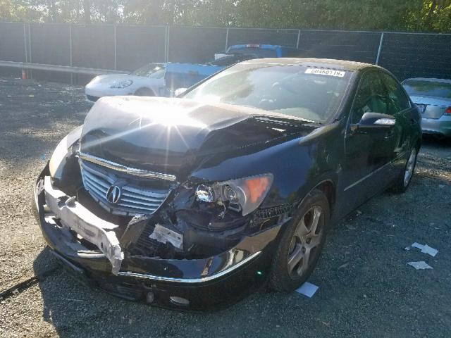 JH4KB16516C000946 - 2006 ACURA RL BLACK photo 2