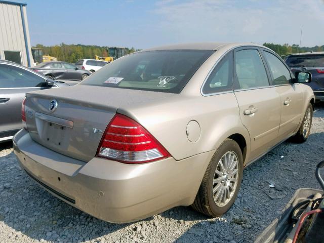 1MEHM431X6G605869 - 2006 MERCURY MONTEGO PR ოქროსფერი ფოტო 4