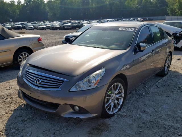 JN1CV6AP2AM408154 - 2010 INFINITI G37 BASE GRAY photo 2