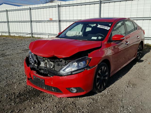 3N1CB7AP4HY330465 - 2017 NISSAN SENTRA SR RED photo 2