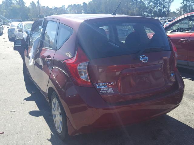 3N1CE2CPXEL389827 - 2014 NISSAN VERSA NOTE RED photo 3