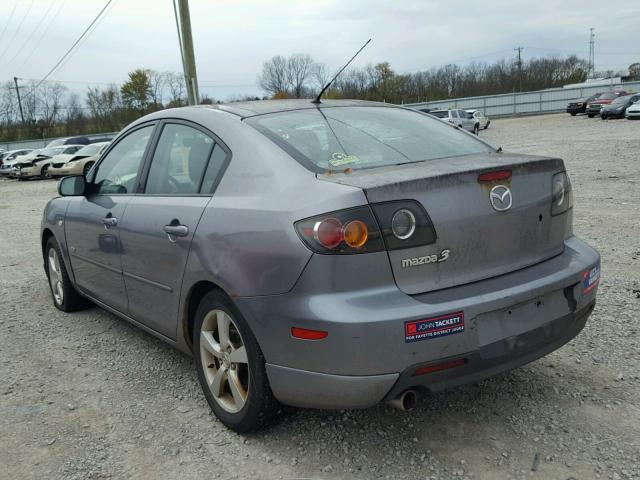 JM1BK323261409745 - 2006 MAZDA 3 S GRAY photo 3