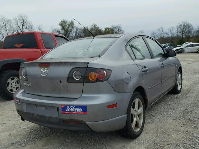 JM1BK323261409745 - 2006 MAZDA 3 S GRAY photo 4