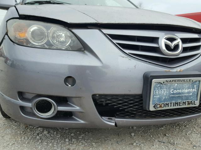 JM1BK323261409745 - 2006 MAZDA 3 S GRAY photo 9