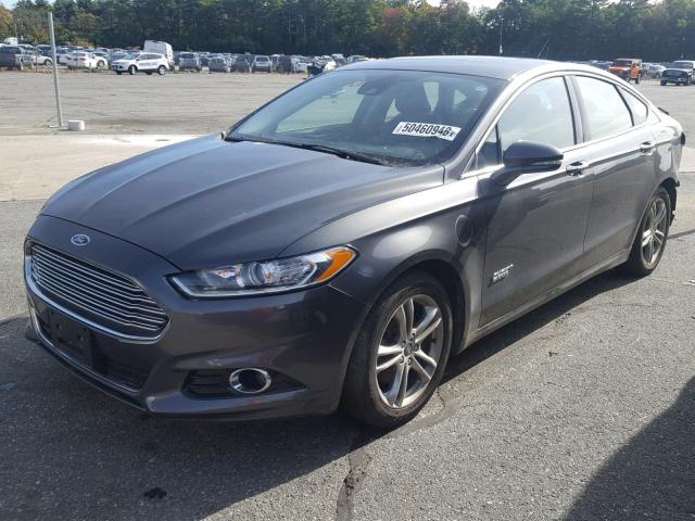 3FA6P0SU2FR210281 - 2015 FORD FUSION TIT GRAY photo 2