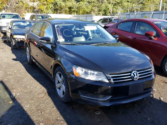 1VWBP7A36EC011075 - 2014 VOLKSWAGEN PASSAT SE BLACK photo 1