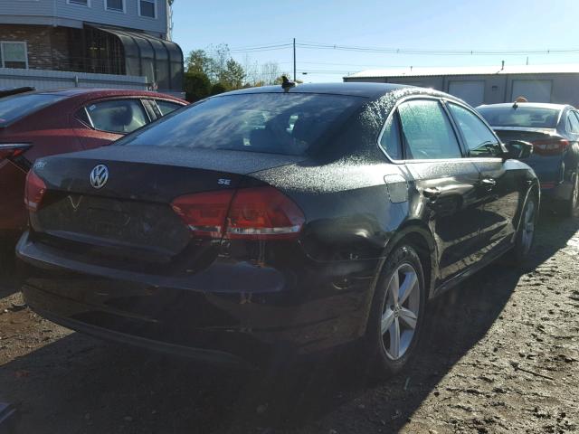 1VWBP7A36EC011075 - 2014 VOLKSWAGEN PASSAT SE BLACK photo 4