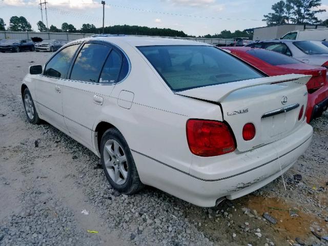 JT8BD69S120151676 - 2002 LEXUS GS 300 WHITE photo 3