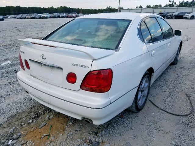 JT8BD69S120151676 - 2002 LEXUS GS 300 WHITE photo 4