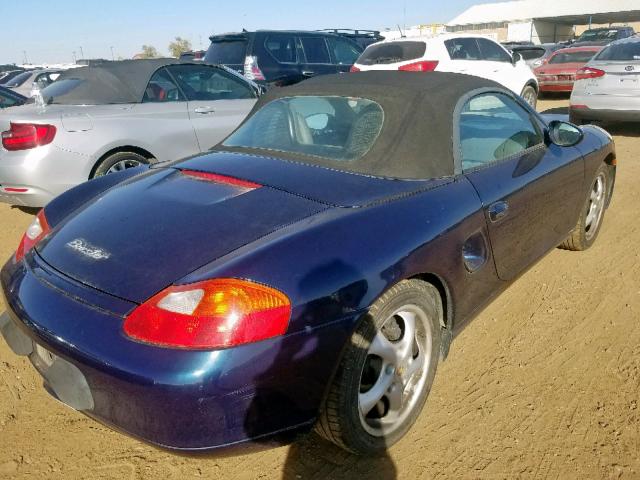 WP0CA2988WU623639 - 1998 PORSCHE BOXSTER BLUE photo 4