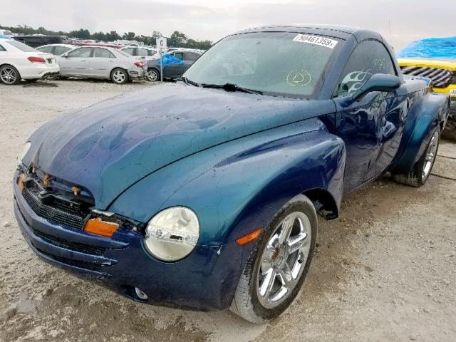 1GCES14HX5B121121 - 2005 CHEVROLET SSR 绿色 照片 2