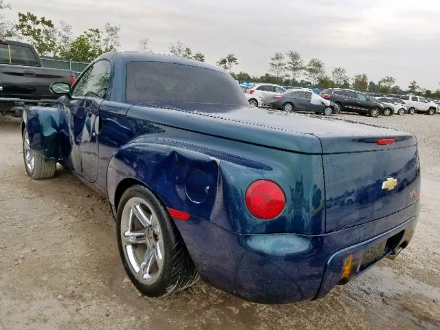 1GCES14HX5B121121 - 2005 CHEVROLET SSR GREEN photo 3