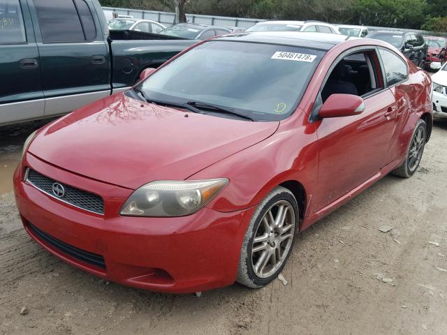 JTKDE177750053693 - 2005 TOYOTA SCION TC RED photo 2