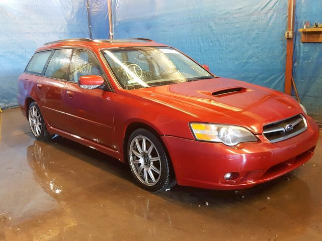 4S3BP676356373233 - 2005 SUBARU LEGACY GT MAROON photo 1