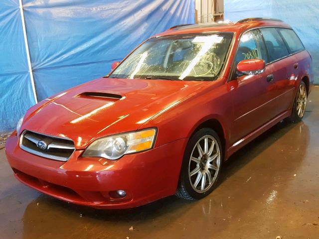 4S3BP676356373233 - 2005 SUBARU LEGACY GT MAROON photo 2