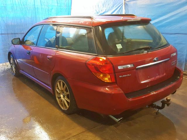 4S3BP676356373233 - 2005 SUBARU LEGACY GT MAROON photo 3