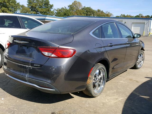 1C3CCCABXGN128088 - 2016 CHRYSLER 200 LIMITE GRAY photo 4