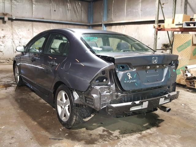 19XFA16699E005579 - 2009 HONDA CIVIC GRAY photo 3