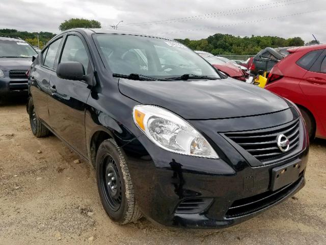 3N1CN7APXEL858348 - 2014 NISSAN VERSA S BLACK photo 1