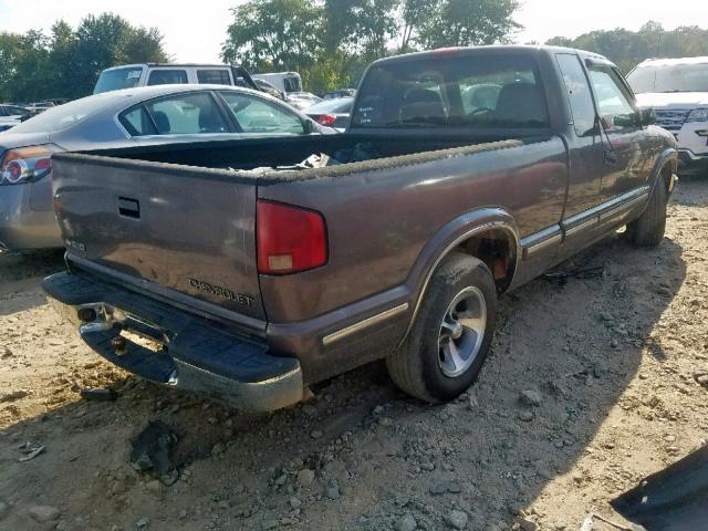 1GCCS19X2W8125413 - 1998 CHEVROLET S TRUCK S1 BROWN photo 4