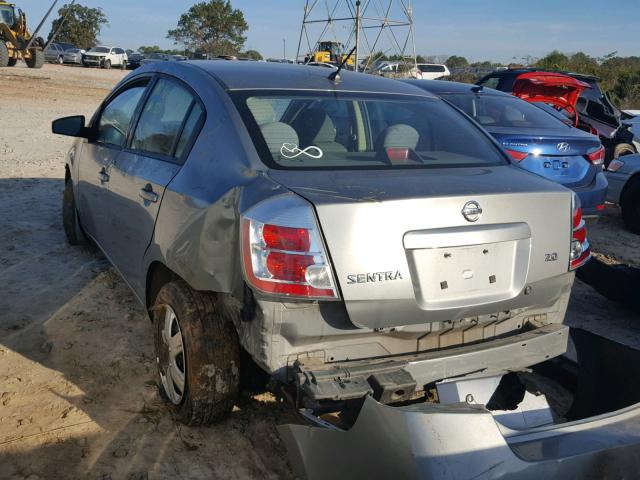 3N1AB61E47L659582 - 2007 NISSAN SENTRA 2.0 SILVER photo 3