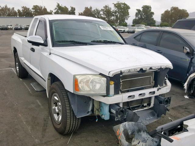 1D7HE22N85S254484 - 2005 DODGE DAKOTA ST WHITE photo 1