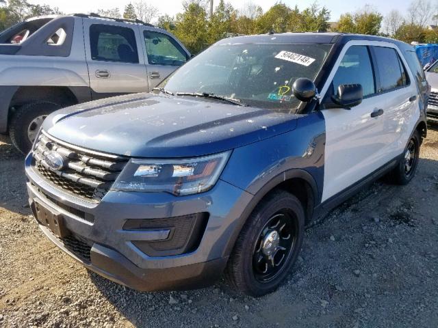 1FM5K8AR0JGB34930 - 2018 FORD EXPLORER P TWO TONE photo 2