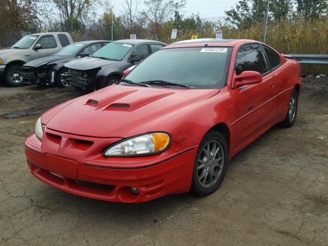 1G2NW12E7XM757911 - 1999 PONTIAC GRAND AM G RED photo 2