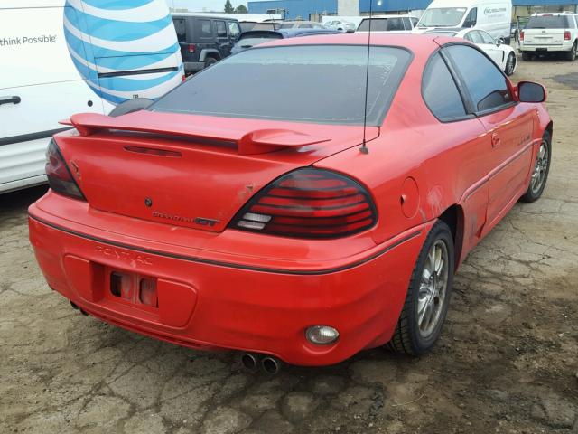 1G2NW12E7XM757911 - 1999 PONTIAC GRAND AM G RED photo 4