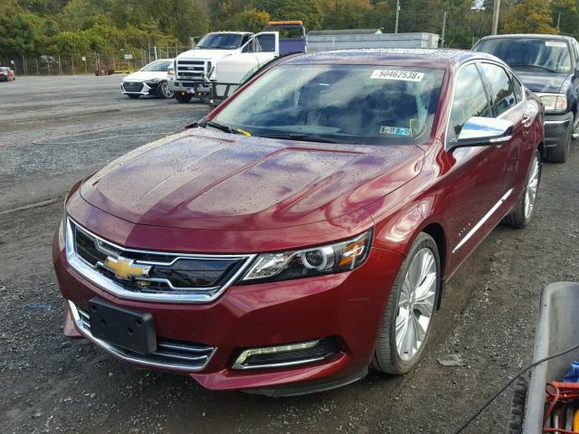 2G1145S30H9190535 - 2017 CHEVROLET IMPALA PRE RED photo 2