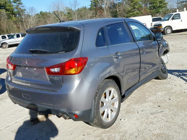 4A4AR4AU2EE031143 - 2014 MITSUBISHI OUTLANDER GRAY photo 4