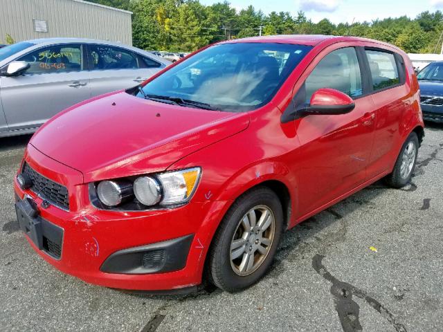 1G1JA6SH9C4120361 - 2012 CHEVROLET SONIC LS RED photo 2