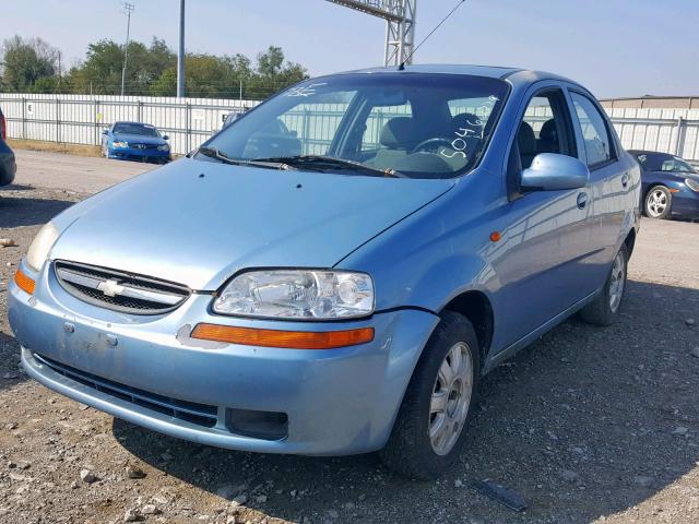 KL1TJ52674B222027 - 2004 CHEVROLET AVEO LS BLUE photo 2