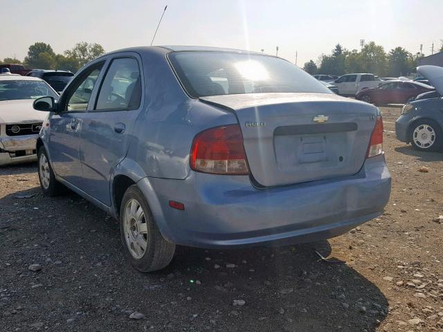 KL1TJ52674B222027 - 2004 CHEVROLET AVEO LS BLUE photo 3