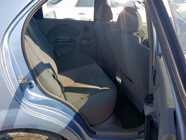 KL1TJ52674B222027 - 2004 CHEVROLET AVEO LS BLUE photo 6