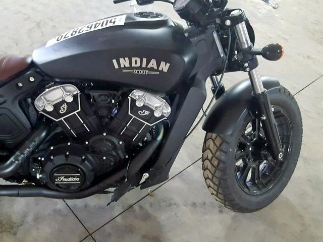 56KMTA004J3135412 - 2018 INDIAN MOTORCYCLE CO. SCOUT BOBB BLACK photo 9