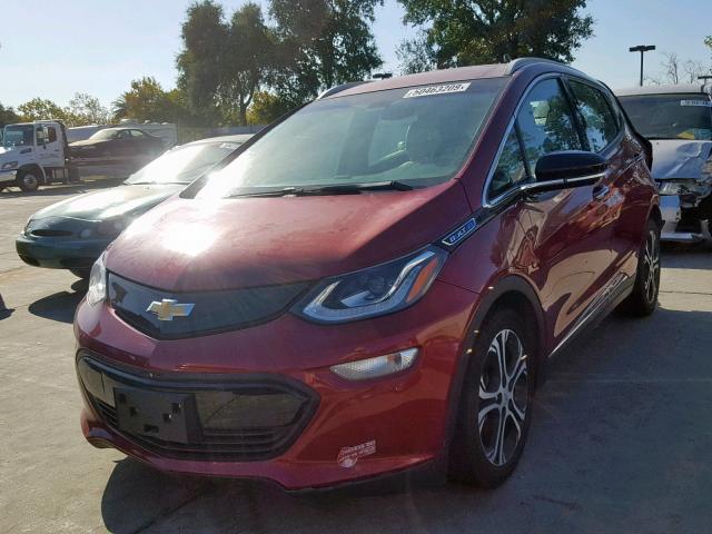 1G1FX6S05H4127572 - 2017 CHEVROLET BOLT EV PR RED photo 2