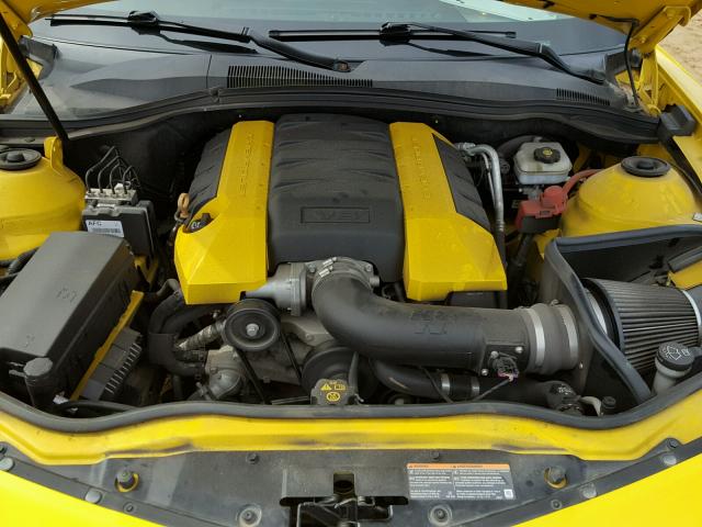 2G1FK1EJXA9179045 - 2010 CHEVROLET CAMARO SS YELLOW photo 7