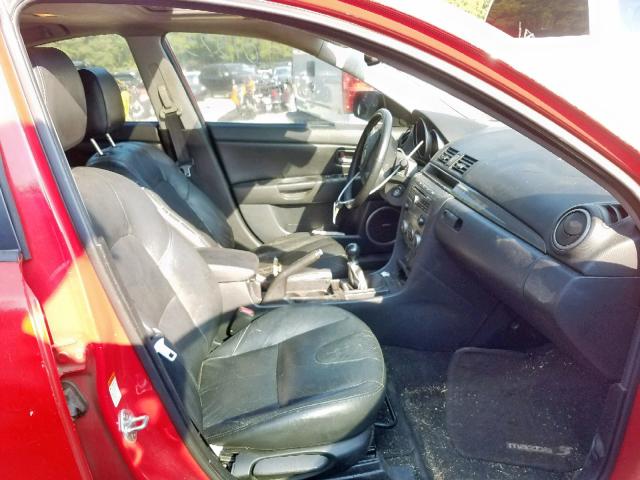 JM1BK323971652289 - 2007 MAZDA 3 S RED photo 5