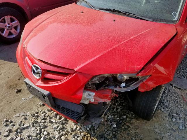 JM1BK323971652289 - 2007 MAZDA 3 S RED photo 9