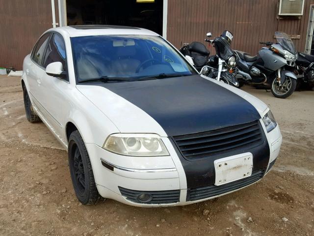 WVWPD63B44P203618 - 2004 VOLKSWAGEN PASSAT GLS WHITE photo 1