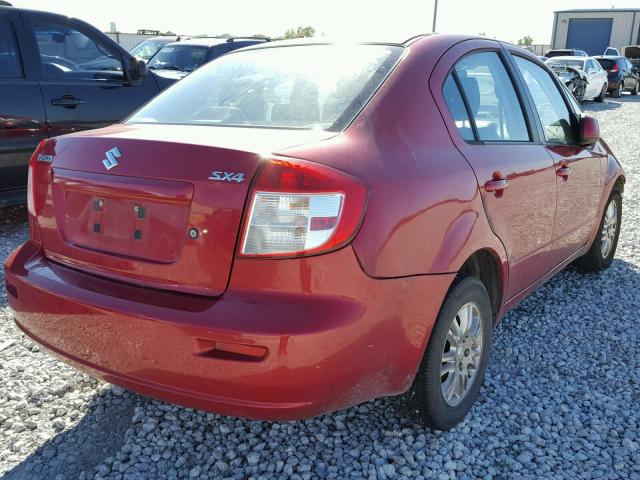 JS2YC5A3XC6302774 - 2012 SUZUKI SX4 LE RED photo 4