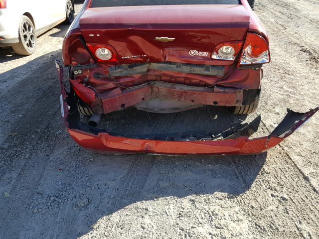 1G1ZC5E07CF263892 - 2012 CHEVROLET MALIBU 1LT 红色 照片 9