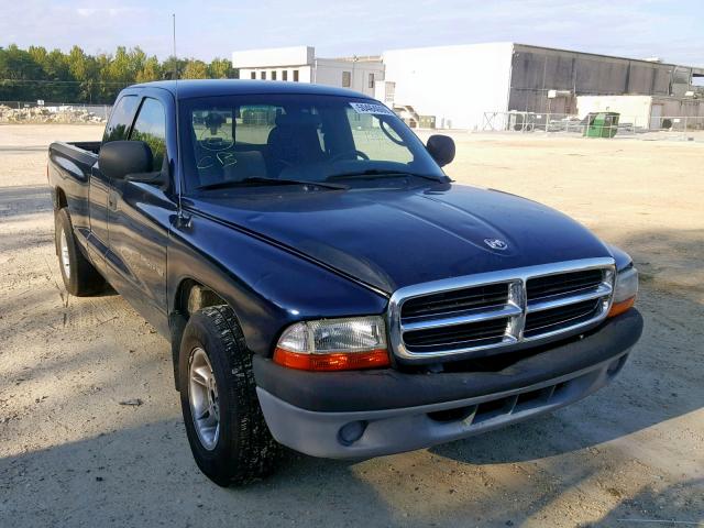 1B7GL22X3YS762864 - 2000 DODGE DAKOTA BLACK photo 1