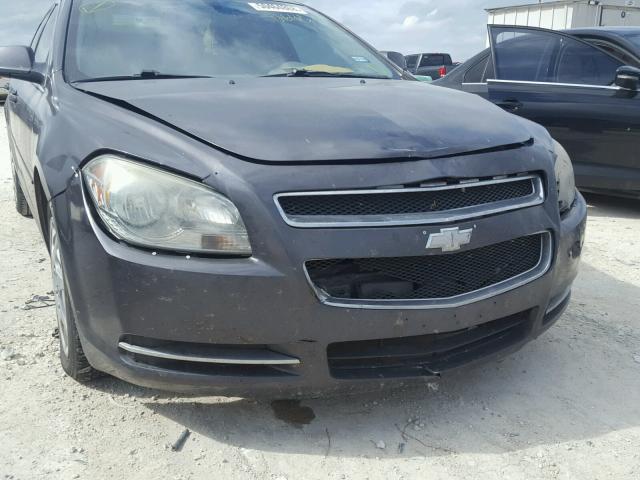 1G1ZC5E05A4126135 - 2010 CHEVROLET MALIBU 1LT GRAY photo 9