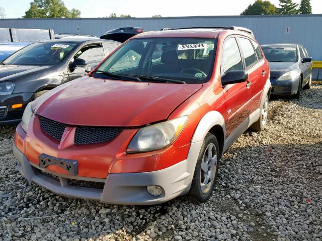 5Y2SL62873Z426385 - 2003 PONTIAC VIBE RED photo 2